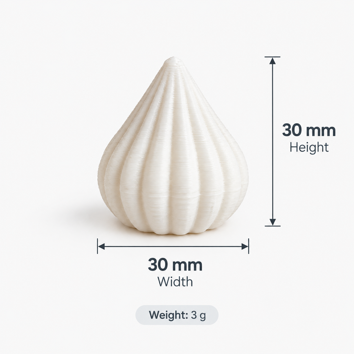Mini 3D Printed Modak | Ganpati Decoration & Craft Model |Multiple Colors & Patterns